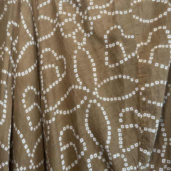 White Stag Maxi Skirt White Sequin Brown Cotton Boho Woman’s Size XL Vintage 90s - Picture 7 of 11